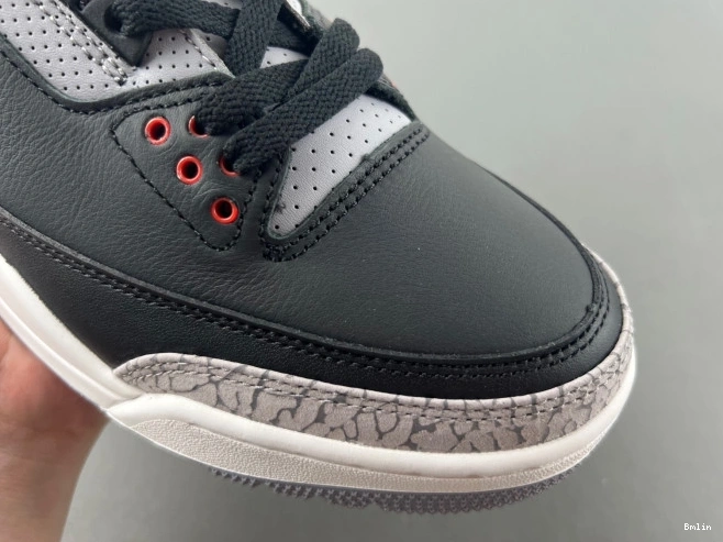 Bmlin Shoes Air Cement Jordan 3 Black DN3707-010 0809